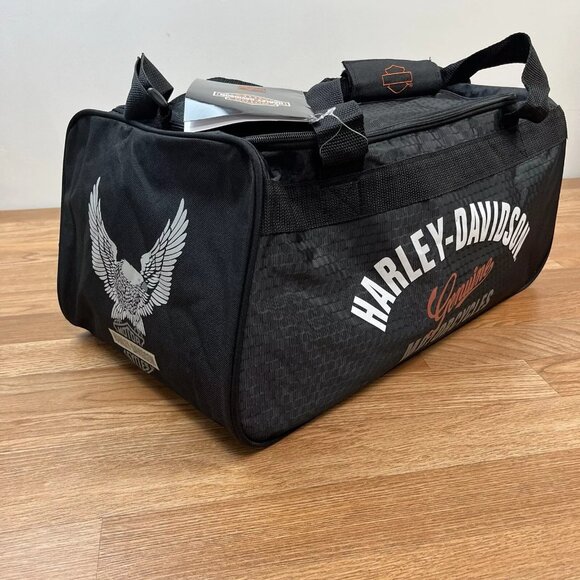 Harley-Davidson Other - Harley-Davidson Tail of The Dragon Collection Logo Duffel Bag Black Zip NEW